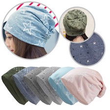 Glamexx24 Long Beanie Mütze Unisex Stern Muster Hut warm weich Herbst und Winter