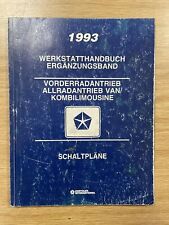 CHRYSLER VAN/KOMBILIMOUSINE FRONT/ALLRAD 1993 WERKSTATTHANDBUCH SCHALTPLÄNE
