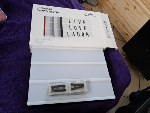 Light box mit buchstaben - mit,
