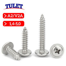 Blechschrauben Flachkopf mit