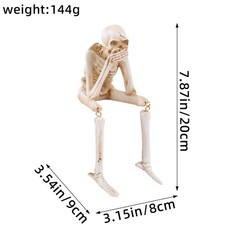 Halloween Skulptur Skelett