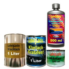 2,5 Liter Lackset in Bambus LY1Z für Audi  & Politur 500ml