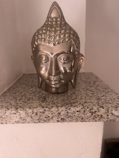Buddha Kopf Silberfarbig