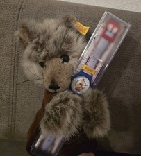 Steiff Wolf Handpuppe 6473/27 Vintage und Kinder Armbanduhr mit Box