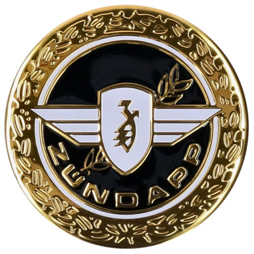Rundes gold glänzendes