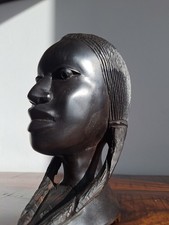 Afrikanisches Mädchen, Figur, Skulptur, Kunst, Deko, Ebenholz