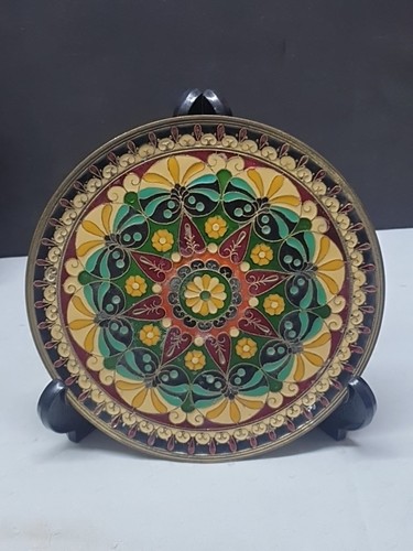 Vintage bronze und emaille - bronze,