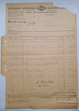 Aachen,Berlin L.Monheim Trumpf    Schokolade Alter Brief Gegründet.1857 /1930rum