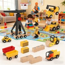 Baustellenfahrzeuge Kinder