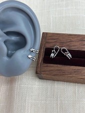 Silber Stern Ohrklemme ohne Piercing - Einzelner Ear Cuff mit Zirkonia