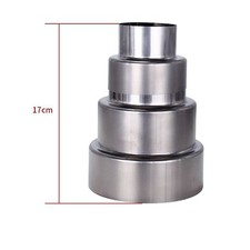 Edelstahl Ofenrohr Reduzierung  Kaminadapter  Rauchabzug Rohrverbinder