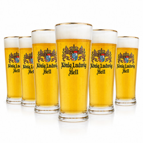 König ludwig hell bierglas - könig,