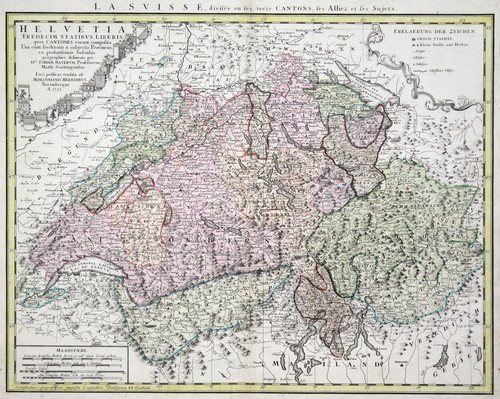 Schweiz original kupferstich - original,