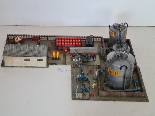 Diorama öllager handel - h0,, Öllager-/handel