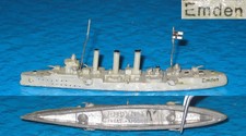 SMS Kreuzer EMDEN, Wiking, Metall, 1:1250