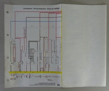 Elektrischer Schaltplan / Stromlaufplan VW 1600 Typ 3 Modelljahr 1973