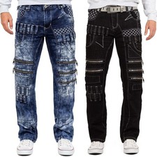 Kosmo Lupo Herren Jeans Black