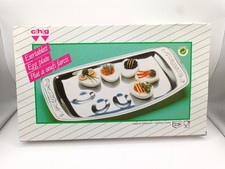 CHG - Eiertablett - Eierplatte - Edelstahl - 30cm x 17cm