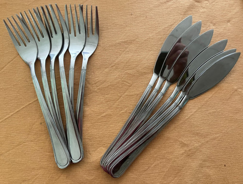 Fischbesteck 12tlg - fischbesteck,