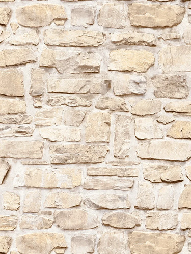 Vliestapete steinmauer natur - steinmauer,