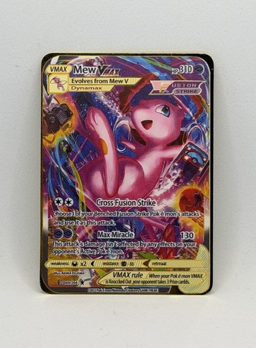 Pokemon metallkarte mew vmax - mew,