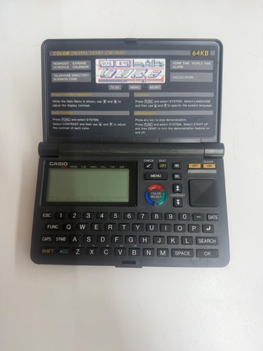 Casio color digital diary - color,