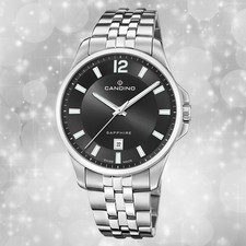 Armbanduhr Edelstahl silber Analog Herren Casual Uhr Candino Classic UC4764/4