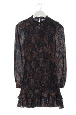 ZARA Sommerkleid Damen Kleid Gr. DE 34 schwarz-braun Elegant