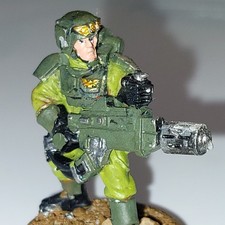 Cadianer Mit Melter Zinn/Alt-Gebraucht Bemalt GW WH40K Imperiale Armee