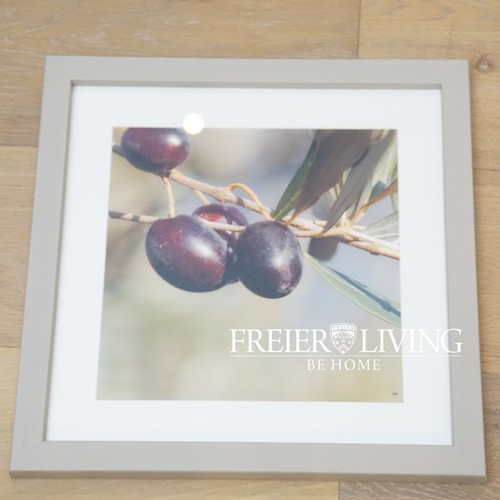 Wandbild oliven eingerahmt - wandbild,