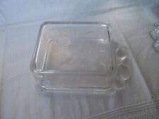 Schöne Butterdose  mit Deckel - Transparent Glas