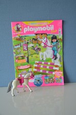 Playmobil Heft Zeitschrift Pferd Figur Turnierpferd mit Pokal