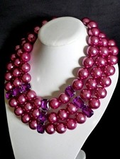 Vintage große Kunstperlen