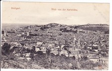 (537) Stuttgart: Blick von der Karlshöhe, Panorama; 1910 ?