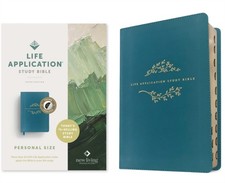 NLT Life Application Study Bible, Third Edition, Teal (Leather / fine binding)