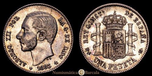 Alfonso xii peseta 5 03 - alfonso,