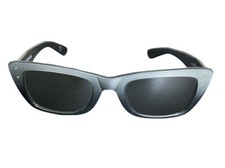 Vintage 1960s Ray Ban Caribbean, Black and Silver, size 48, extremely RARE