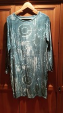 Batik Hippie Longshirt/Kleid, Grün, neu und ungetragen, Ohne Size (XL)