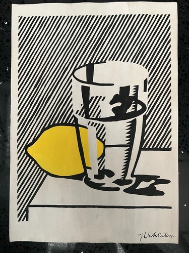 Roy lichtenstein - lichtenstein, (handarbeit)