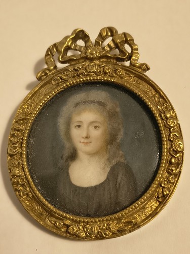Miniature portrait frau - portrait:,