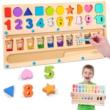 Magnetspiel Montessori Spielzeug Holz Vorschule Baby Lernspielzeug