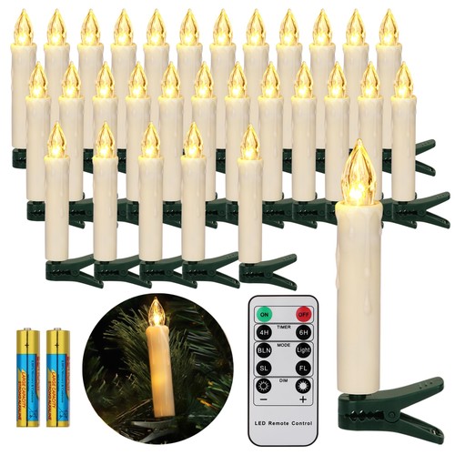 Led christbaumkerzen kabellos - christbaumkerzen,