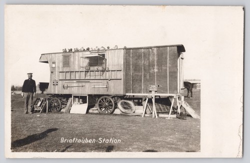 German rppc mobile wagon - german,