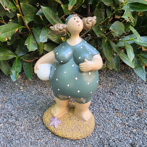 Gartenfigur steht badenixe - gartenfigur,