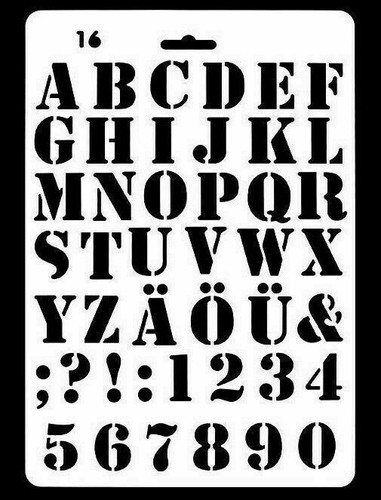 Buchstaben zahlen schablone - buchstaben,