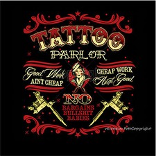 * T-Shirt Tattoo Oldschool Taetowiermotiv Rockabilly Flash Tattoostudio  *1113