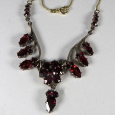 Granat Collier in Silber 800