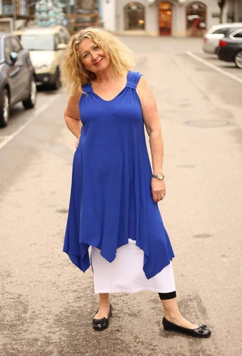 Magna lagenlook tunika kleid - -,