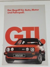 VW Golf 2 GTI Prospekt