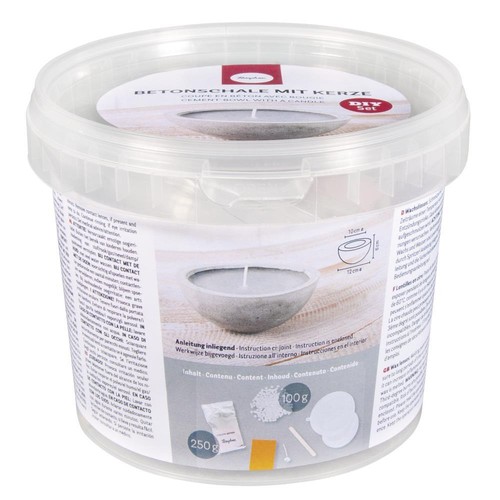 Bastelpackung betonschale mit - bastelpackung,
